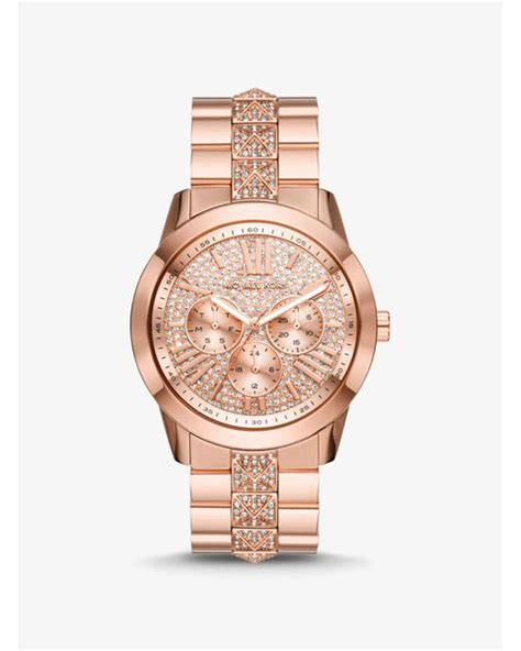 michael kors blakely pavé rose gold tone watch|Runway Pavé Rose Gold.